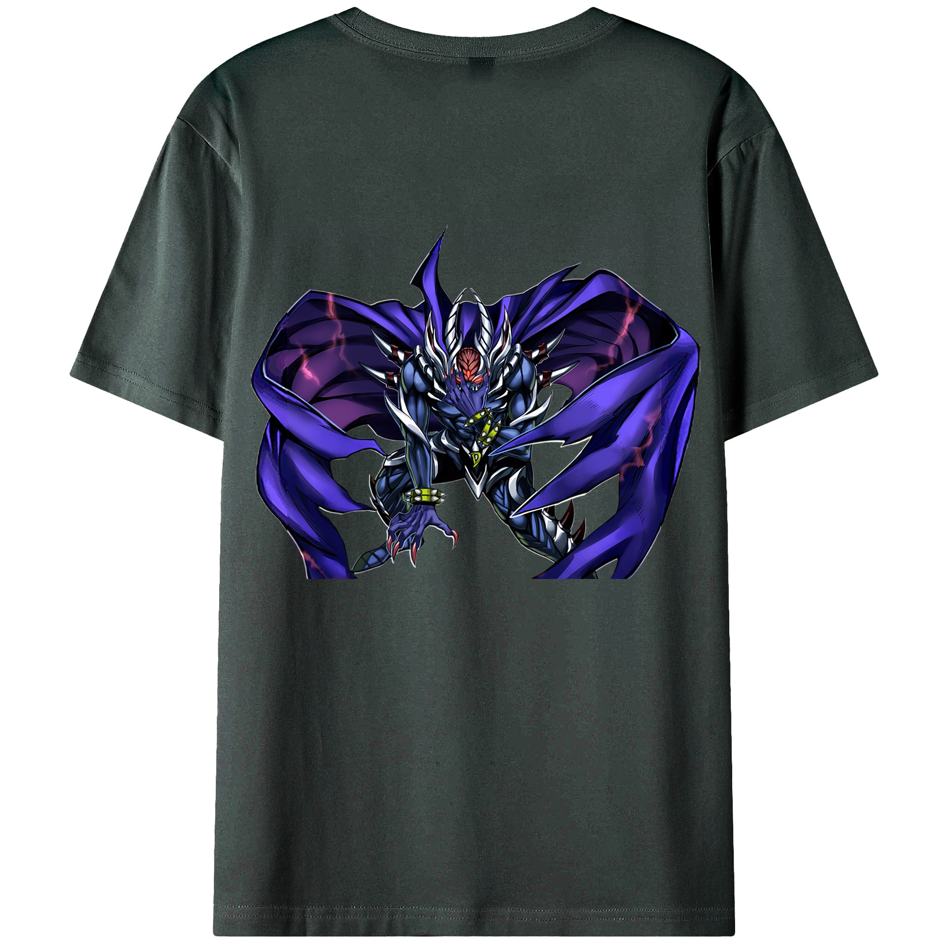 （画像用） 遊☆戯☆王 Yu-Gi-Oh! 綿100％ メンズ半袖Tシャツ（バックプリント） 通気性